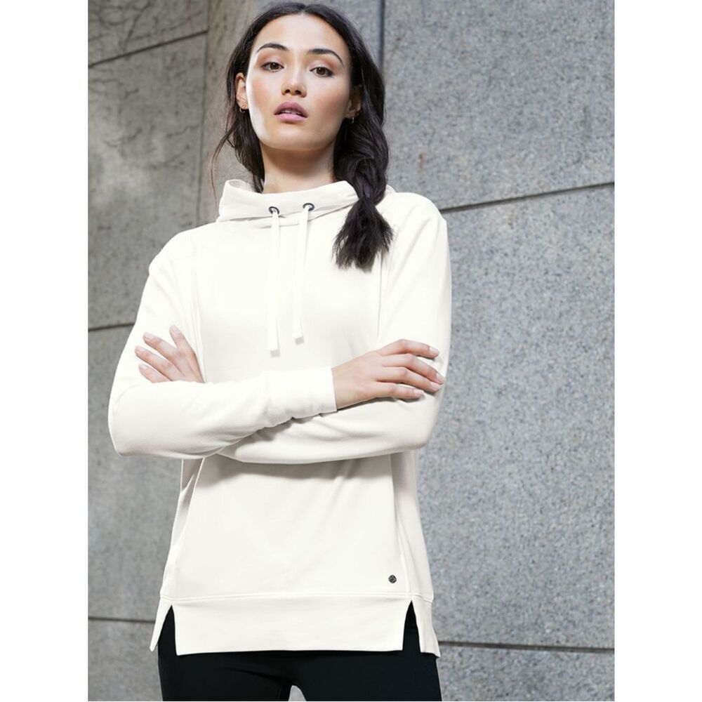 Ogio LUUMA White Soft Micro Fleece Lined Pullover Hoodie